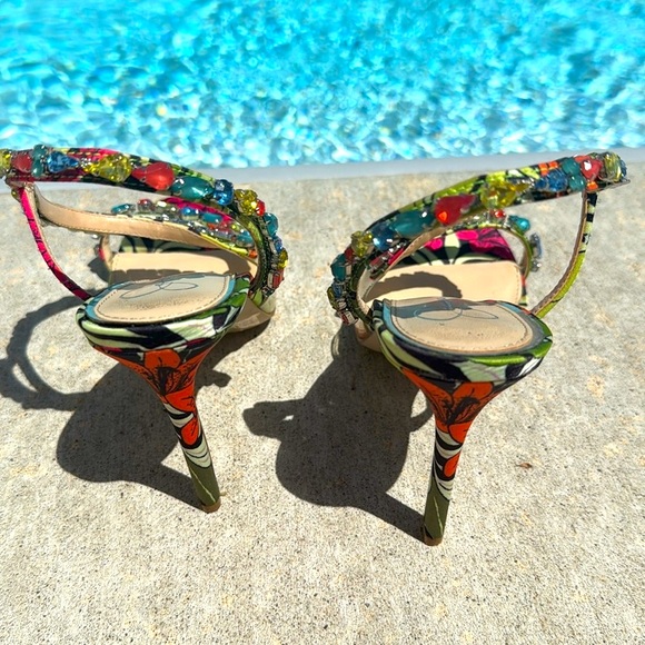 Jessica Simpson Jaycin High Heel in Black Blossom - Picture 6 of 11